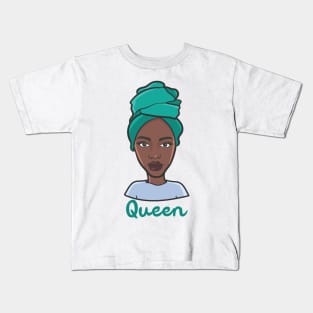 Black Queen in Dhuku Kids T-Shirt